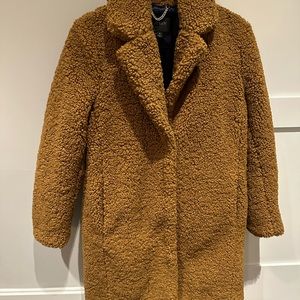 JCrew Boucle Coat size S Excellent condition. Tan color.